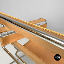 Load image into Gallery viewer, Brown fabric armchair Wassily or B3 by Marcel Breuer for Gavina, 1970s