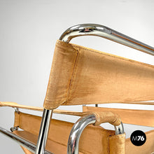 Load image into Gallery viewer, Brown fabric armchair Wassily or B3 by Marcel Breuer for Gavina, 1970s