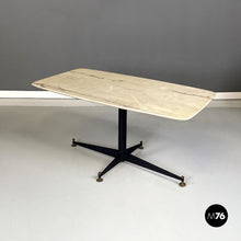 画像をギャラリービューアに読み込む, Coffee table with marble top, 1950s