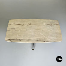 画像をギャラリービューアに読み込む, Coffee table with marble top, 1950s
