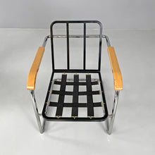 Load image into Gallery viewer, Blue tartan armchair 1435 by Werner Max Moser for Embru, 2000s