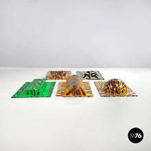 画像をギャラリービューアに読み込む, Zoo Geometrico wall decorations by Claudio Parmiggiani, 1970s