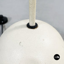 画像をギャラリービューアに読み込む, Floor lamp in white fabric and metal, 1980s