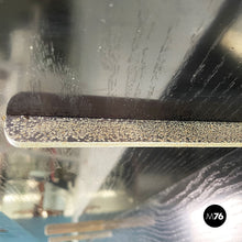 画像をギャラリービューアに読み込む, Large shelf in black wood and steel, 1980s