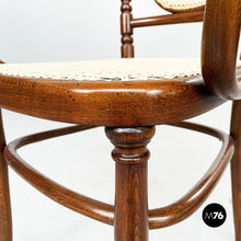 Load image into Gallery viewer, Chairs with straw and wood by Thonet, 1900s