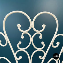 Load image into Gallery viewer, White iron garden chairs with curls, 1960s