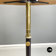 Load image into Gallery viewer, Table with adjustable wooden top withe metal and brass, 1950s