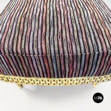 Charger l'image dans la galerie, Chaise longue with Missoni striped fabric, 1950s