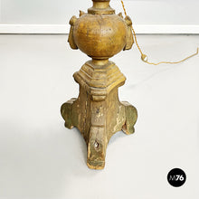 Charger l'image dans la galerie, Candelabra lamps in wood and fabric, 1800s