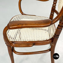 Load image into Gallery viewer, Chairs with straw and wood by Thonet, 1900s