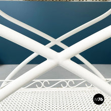 画像をギャラリービューアに読み込む, White iron garden cart, 1960s