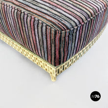 Charger l'image dans la galerie, Chaise longue with Missoni striped fabric, 1950s