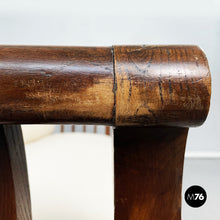 Load image into Gallery viewer, Wooden sofa with white fabric, 1940s