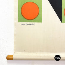 Load image into Gallery viewer, Wall print on fabric mod. Kakemono by Giulio Confalonieri, 1900-1950s