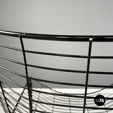 Load image into Gallery viewer, Armchair in black tubular metal, 1980s