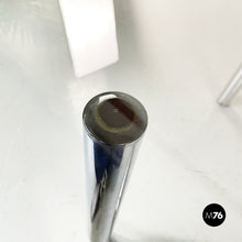 画像をギャラリービューアに読み込む, Coffee table with smoked glass and chromed steel, 1970s