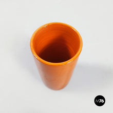 Load image into Gallery viewer, Orange ceramic vases, 1970s