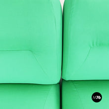 画像をギャラリービューアに読み込む, Modular sofa in green fabric, 1970s