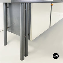Load image into Gallery viewer, Sideboard in gray and white wood, 1980s