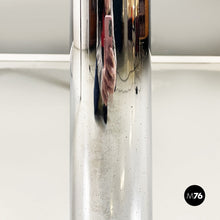 画像をギャラリービューアに読み込む, Game table in green fabric, black leather and chromed steel, 1970s