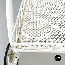 画像をギャラリービューアに読み込む, White iron garden cart, 1960s