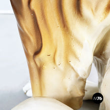 Load image into Gallery viewer, Sculpture of a sitting rough collie dog in ceramic, 1970s