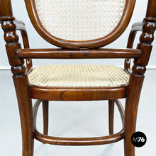 Load image into Gallery viewer, Chairs with straw and wood by Thonet, 1900s