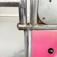 Load image into Gallery viewer, Metal floor mirror with 3 doors, 1980s