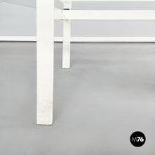 画像をギャラリービューアに読み込む, Square coffee table in glass, iron and marquinia marble, 1980s