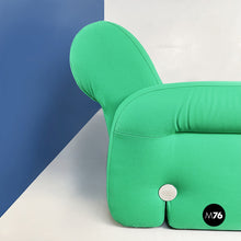 画像をギャラリービューアに読み込む, Modular sofa in green fabric, 1970s