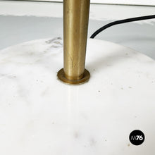 画像をギャラリービューアに読み込む, Floor lamp in plexiglass, marble and metal, 1970s