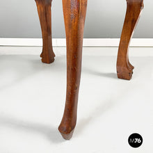 Load image into Gallery viewer, Wooden chairs with red leather, 1900s