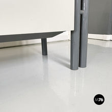 Load image into Gallery viewer, Sideboard in gray and white wood, 1980s