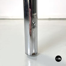 画像をギャラリービューアに読み込む, Coffee table with smoked glass and chromed steel, 1970s