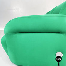 画像をギャラリービューアに読み込む, Modular sofa in green fabric, 1970s