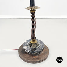 Load image into Gallery viewer, Sculptures and floor lamps in metal, glass and marble, 2000s