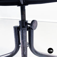 Load image into Gallery viewer, Armchair in black leather, 1970s