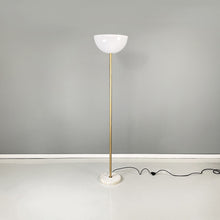 画像をギャラリービューアに読み込む, Floor lamp in plexiglass, marble and metal, 1970s