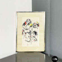 Load image into Gallery viewer, Abstract mixed media painting on paper, 1972