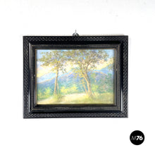 Load image into Gallery viewer, Oil pastel painting of a landscape, 1932