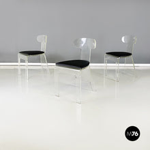 将图片加载到图库查看器,Chairs in thick plexiglass and black sky, 1980s