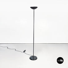 Charger l'image dans la galerie, Round floor lamp in black metal, 1990s