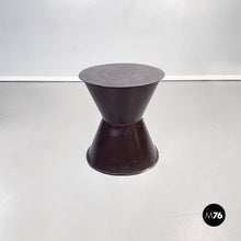 画像をギャラリービューアに読み込む, Ethnic table and stools in brown metal, 1990s