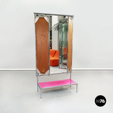Load image into Gallery viewer, Metal floor mirror with 3 doors, 1980s