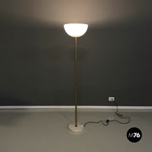 画像をギャラリービューアに読み込む, Floor lamp in plexiglass, marble and metal, 1970s