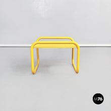 Load image into Gallery viewer, Yellow metal footstool Locus Solus by Gae Aulenti for Poltronova, 1960s