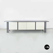 Load image into Gallery viewer, Sideboard in gray and white wood, 1980s