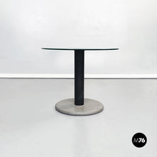 画像をギャラリービューアに読み込む, Coffee table in glass, metal and stone, 1980s
