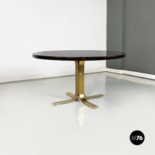 画像をギャラリービューアに読み込む, Coffee table in wood, parchment and brass by Aldo Tura, 1960s