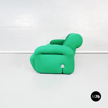 画像をギャラリービューアに読み込む, Modular sofa in green fabric, 1970s